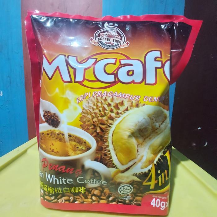 Best Seller Coffee Tree Mycafe Durian (15X40Gr) My Cafe Penang White Coffee Durian Kopi Duren