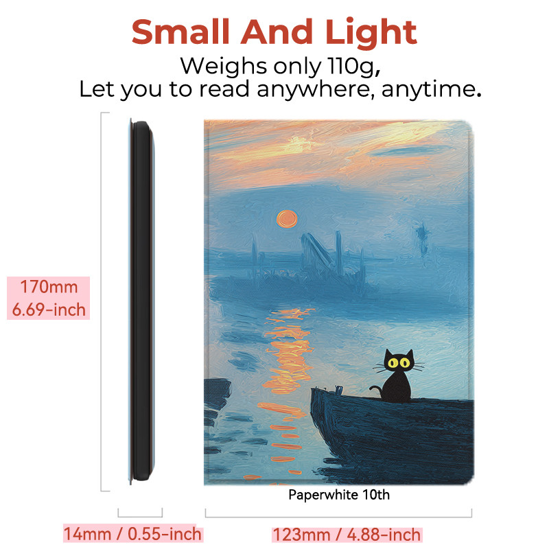 Twosheep Hard Shell Case for Kindle Paperwhite12th Kindle Colorsoft Kindle 11th Flip Cover Auto
