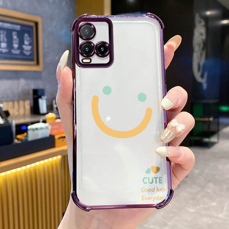 Casing Hp untuk VIVO Y21 Y21S Y21t y21e Y21a Y33t Y33S T1x 4G Y21G Case Casing Garis kematian senyum