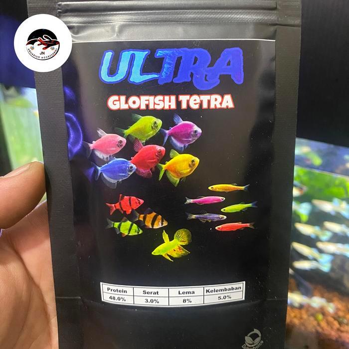 TERLARIS Ultra Glow Tetra Pakan Makanan Ikan Hias Kecil Warna Warni READY