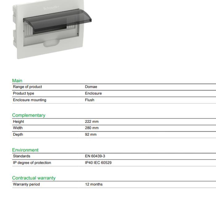 Box Mcb 10 Group Schneider