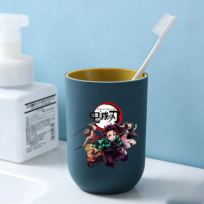Demon Slayer Water Cup Toothbrush Cup Kamado Tanjirou Anime Mouthwash Cup Children's Water Cups Boy