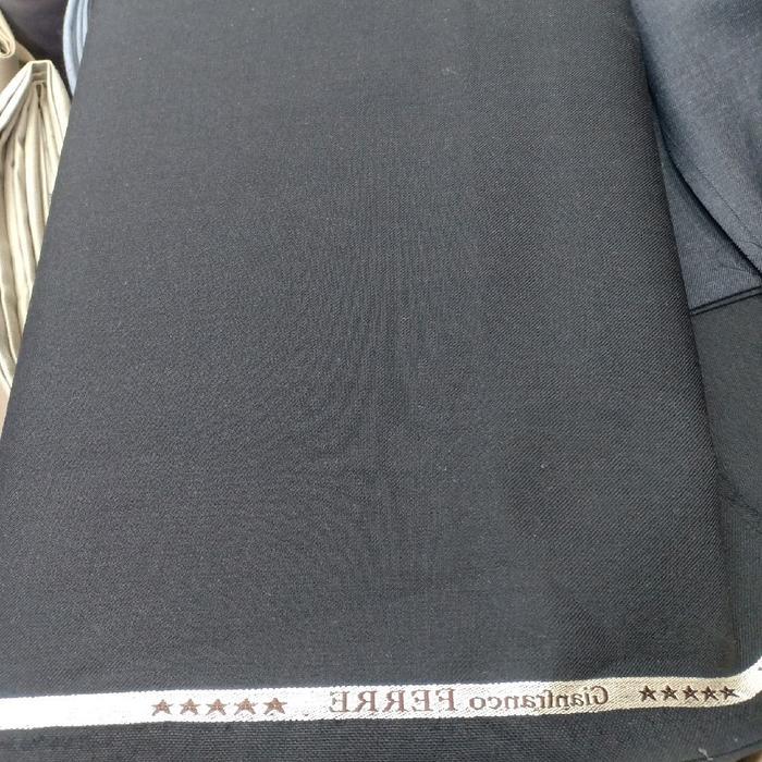 KAIN JAS/CELANA WOOL/KAIN JAS WOOL /BAHAN JAS WOOL IMPORT/ - hitam