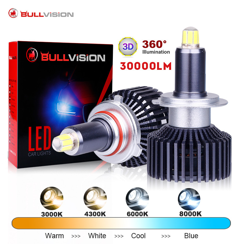 H7 LED Canbus 30000LM HB3 9005 HB4 9006 H11 H1 D2 Led Headlights
