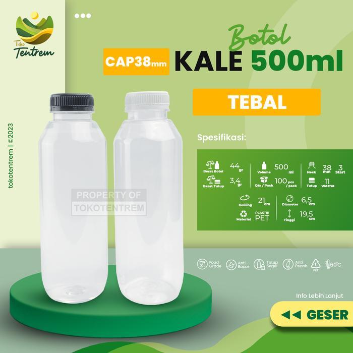 Botol Kale 500 Ml Tebal - Botol Plastik 500Ml / Kale 500 Ml Tebal Populer