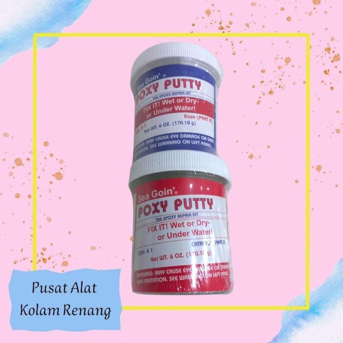Lem Poxy Putty 170gr Lem Keramik Dalam Air