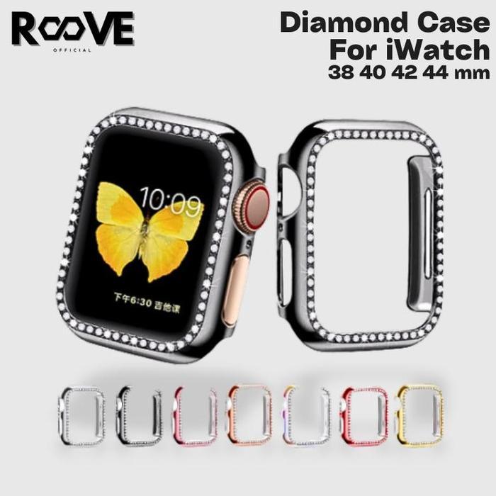 Hard Case Diamond Casing Compatible for Apple Watch iWatch IWO Series 4 5 6 40mm 44mm
