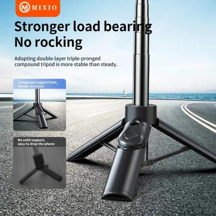 Mixio A33 80Cm Tongsis Bluetooth Selfie Stick Tripod Super Mini