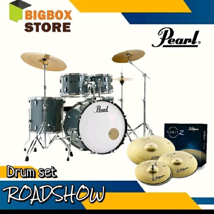 Drum Akustik Pearl RoadShow + Cymbal Zildjian Planet Z