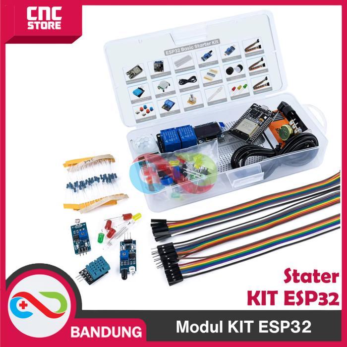 KIT ESP32 Ster Kit Modul ESP-32S WiFi Bluetooth Board Lengkap untuk IoT &