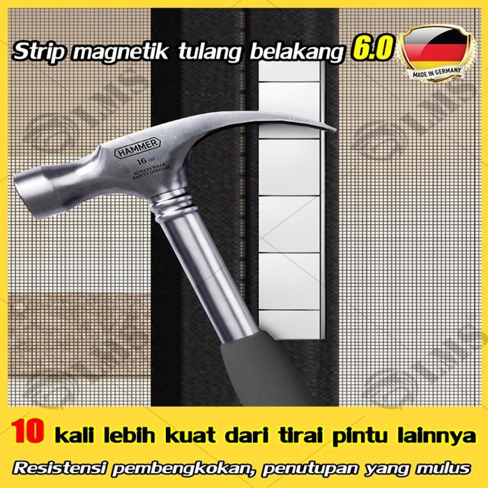Premium Tirai Magnet Anti Nyamuk Dapat Digunakan Selama 99 Tahun Tirai Pintu Kasa Magnetik Anti