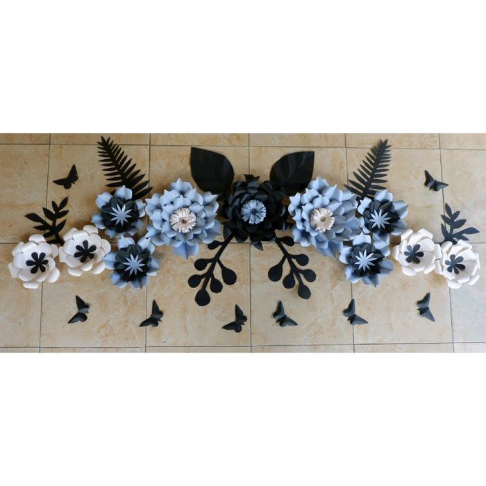 Paper Flower Dekorasi Tunangan Bunga Kertas Backdrop Lamaran Home Dekor Hiasan Rumah Aqiqah Tedak