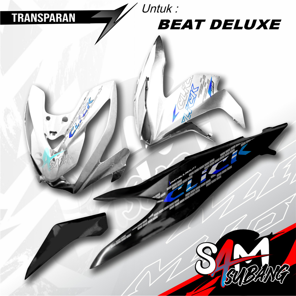 STRIPING TRANSPARAN HONDA BEAT DELUXE NVX