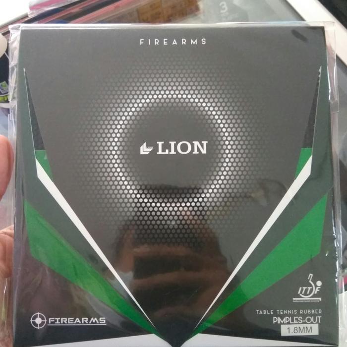 Karet Tenis Meja Bintik Lion Firearms Bintik Pendek Original