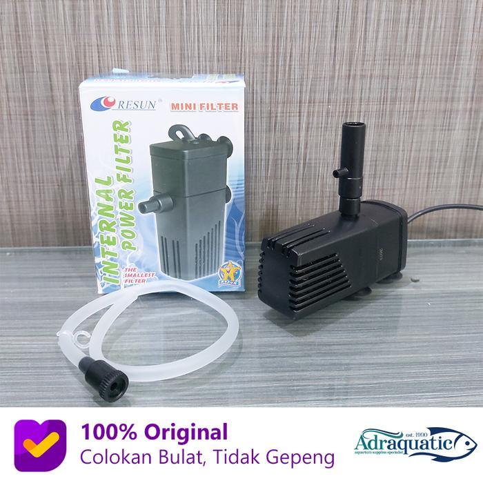 Terlaris Resun Mini Filter Internal Power Filter Pompa Air Celup Aquarium