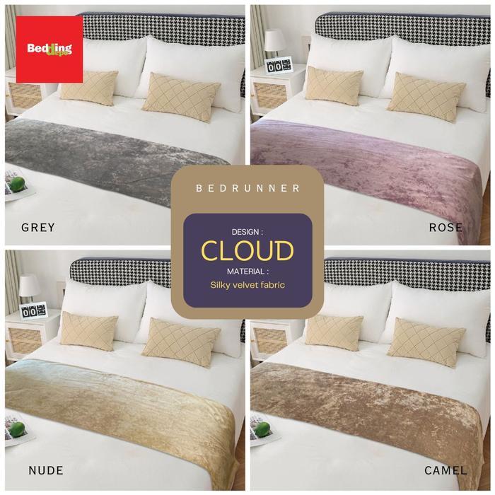 Bedding Depo - Bed Runner Hotel Motif Cloud