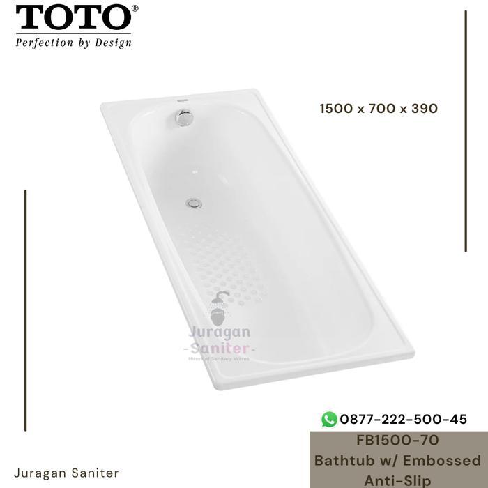 Promo Bathtub Toto Fb1500-70 Sudah Termasuk Afur Terlaris