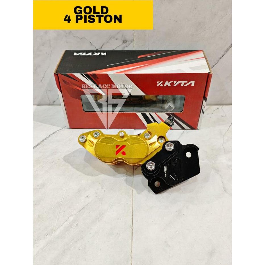 KALIPER KTC KYTA 4 PISTON NMAX OLD NEW AEROX 155 MIO SMILE MIO SOUL KALIPER DEPAN NMAX AEROX MIO KTC