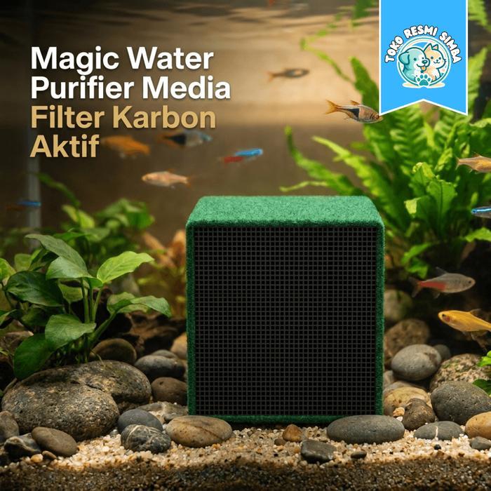 Magic Water Purifier Media Filter Karbon Aktif Aquarium Cocok untuk Air Pump & Filter Akuarium 0317