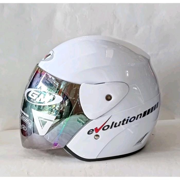 helm gm evolution solid putih
