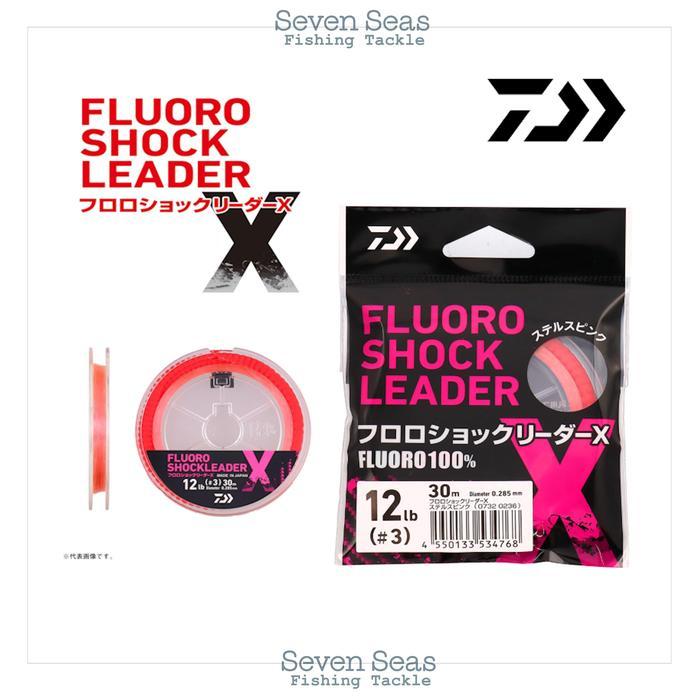 (PROMO) DAIWA SENAR PANCING FLUORO SHOCK LEADER X STEALTH PINK LEADER LINE