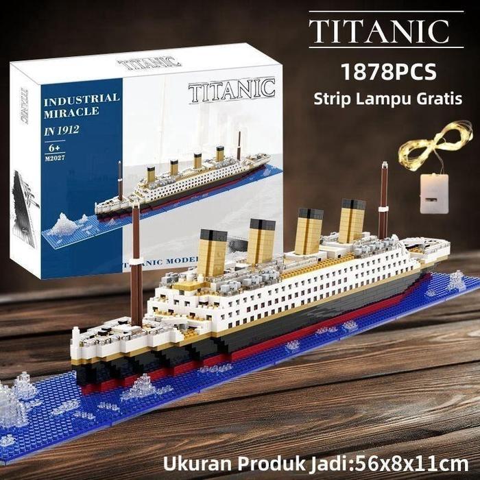 Nodia Toys 1878Pcs Kapal Pesiar Titanic Block Toy / Mainan anak laki laki Kapal Pesiar Titanic /