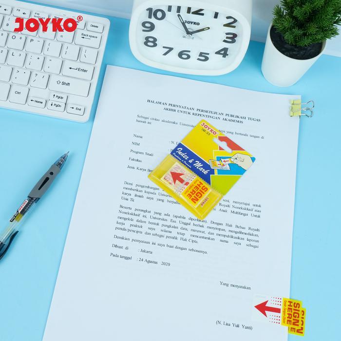 NEW Joyko SIGN HERE Memo Stick Index Notes "Sign Here" Sticker Tanda Tangan Disini IM-35