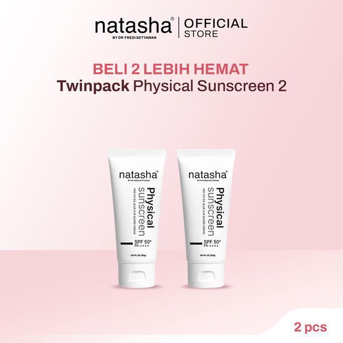 [BUY 1 GET 1] Natasha Paket Isi 2 Natasha Physical Sunscreen SPF 50+ PA+++ Mengandung UV Filter