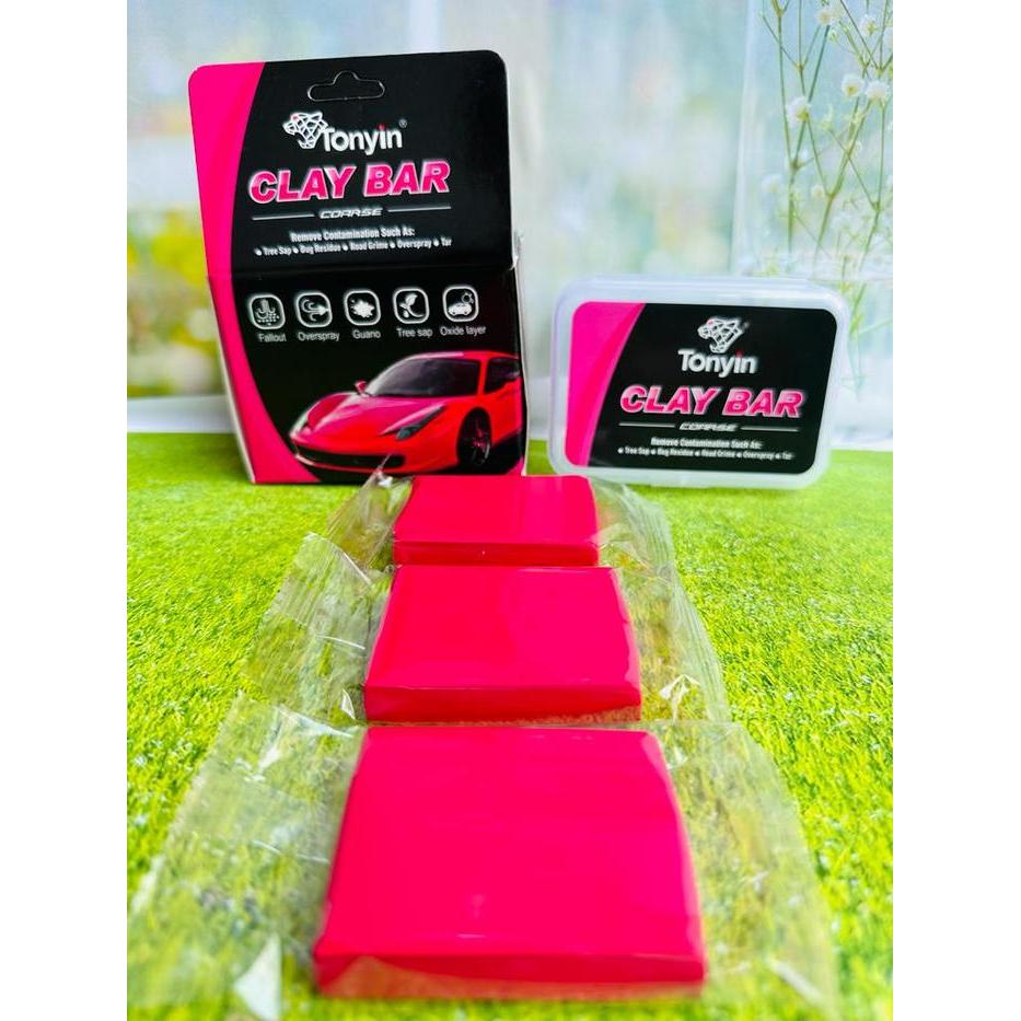 Clay Bar Pembersih Noda Cat Mobil 50 Gram Isi 3 Pcs