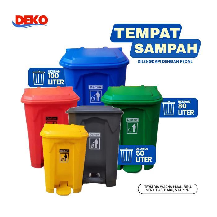 Tempat Tong Bak Sampah 50 80 100 Liter Pedal Dalton / Kotak Sampah Dalton 50 80 100 Liter (Lxd 50U,