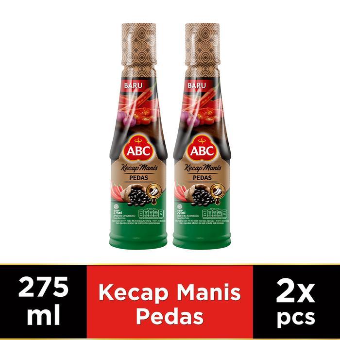 ABC Kecap Manis Paket 2 Botol Kecap Manis Pedas 275 ml - Twinpack - Heinz