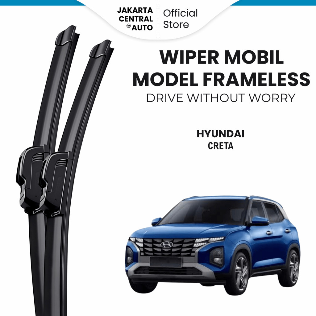 Wiper Hyundai Creta Frameless Kaca Depan Mobil