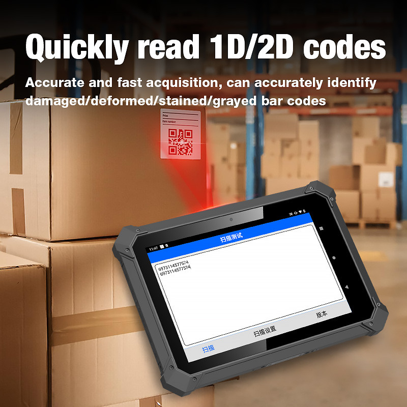 Rugged Tablet 10 Inch Touch Screen Android 11.0 RAM 4GB ROM 64GB 4G LTE Wifi Bluetooth NFC Barcode