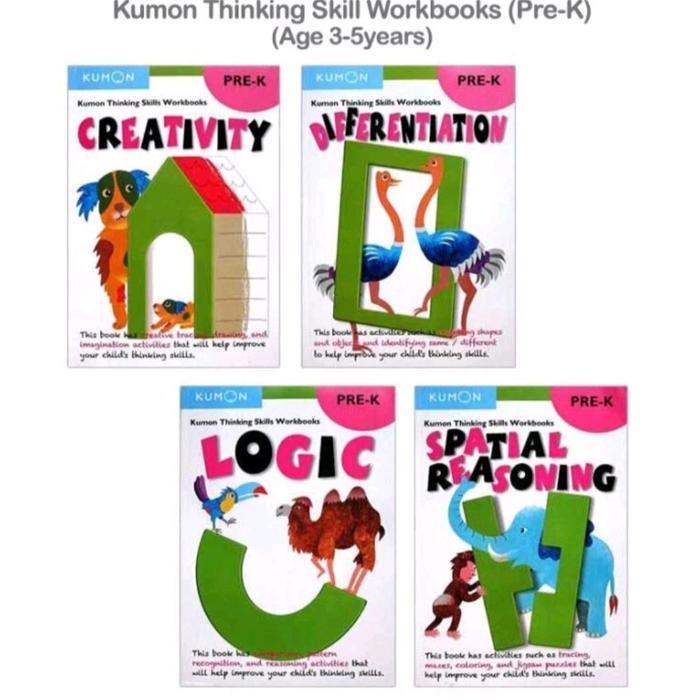 Ready Buku Kumon Thinking Skills Workbooks,Buku Kumon Aktifitas Anak -Gratisongkir