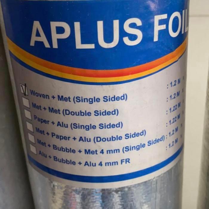 ALUMUNIUM FOIL ATAP METERAN PEREDAM PANAS ALUMUNIUM FOIL
