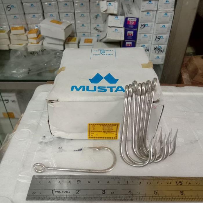 Kail Pancing Mustad 2335 No 1.3.4.5 Mata Kail Mata Pancing Kail Ikan Terlaris