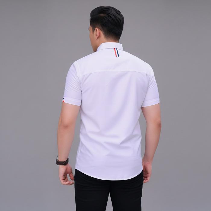 Lowkey Kemeja Pria Dewasa Pd 15 Putih Kemeja Pria Lengan Pendek Kemeja Putih Kemeja Pria Keren