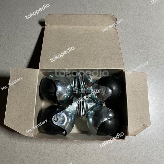 "New" roda caster bulat / roda etalase bulat (4 PCS)