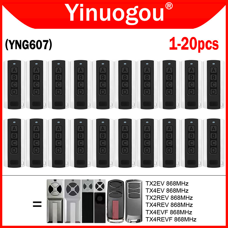 For 868MHz TX2EV TX4EV TX4EVF TX2REV TX4REV TX4REVF Gate Remote Control Garage Door Remote Control