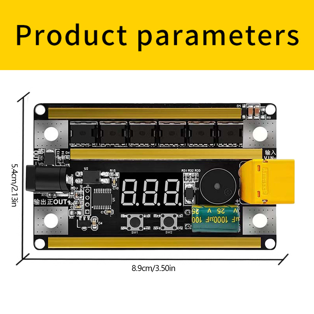 GX591 DIY Spot Welder Set Digital Tube Display 12V Spot Welder Control Board 99 Gears Adjustable