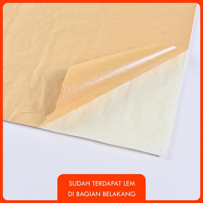 [Isi 10 Pcs] Wallpaper 3D Foam Bata Putih 3D Texture Xpe Foam Wallpaper Sticker Wallfoam 3D Kertas