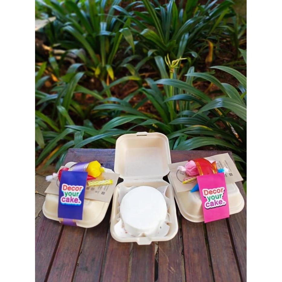 Desain Cake Sendiri Set Korean Cake Minicake Birthday Lunch Box Diy Cake Hias Kue Lunch Box Korean