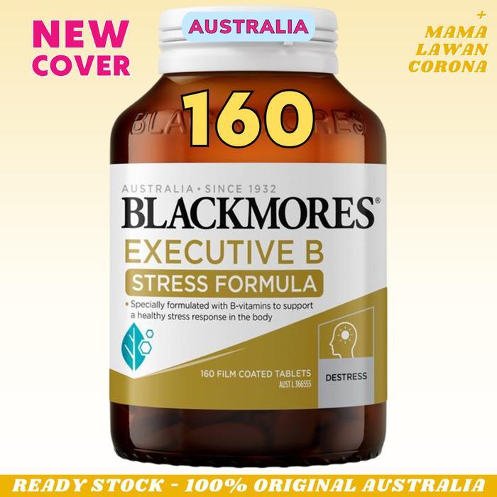 BLACKMORES Executive B Stress Formula 160 Tablets Vitamin Mega B Complex B 12 B12 75 Tablet