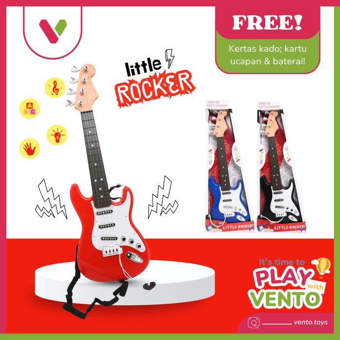 MAINAN EDUKASI ANAK CEWEK COWOK ALAT MUSIK GITAR ELECTRIC MURAH KEREN TERBARU