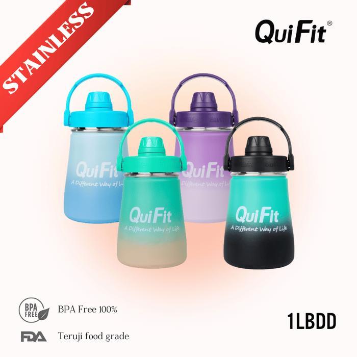 Quifit - 1Lbdd Botol Air Minum Stainless Steel 1L 100% Bpa Free Terbaru 