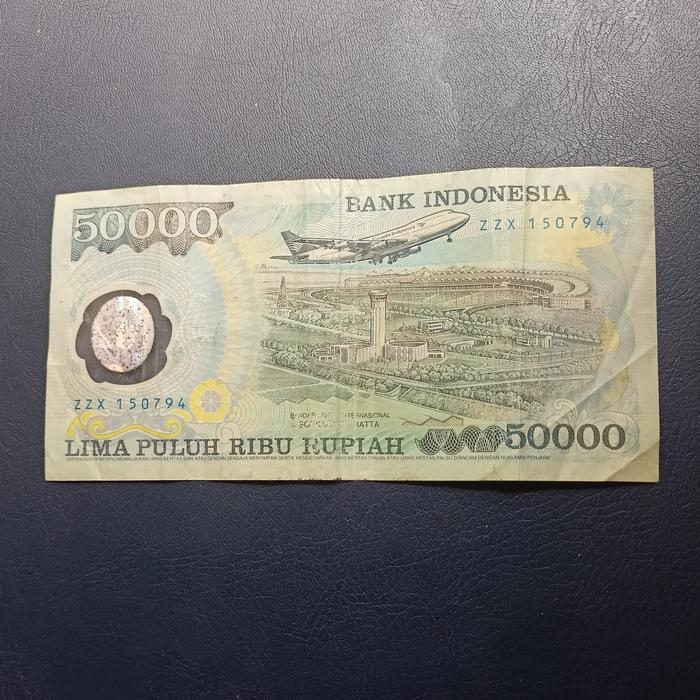 Promo Uang Kuno 50000 Rupiah 1993 Soeharto Vf Murah Terlaris