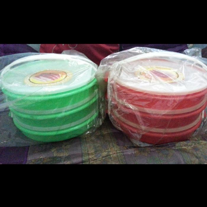 Rantang Catering Susun 3 Bulat Plastik / Box Catering / Rantang Susun