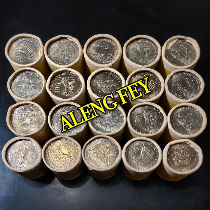 Koin Roll 100 Rupiah Tipis Tahun 1978 Isi 20 Keping Koleksi Uang Kuno