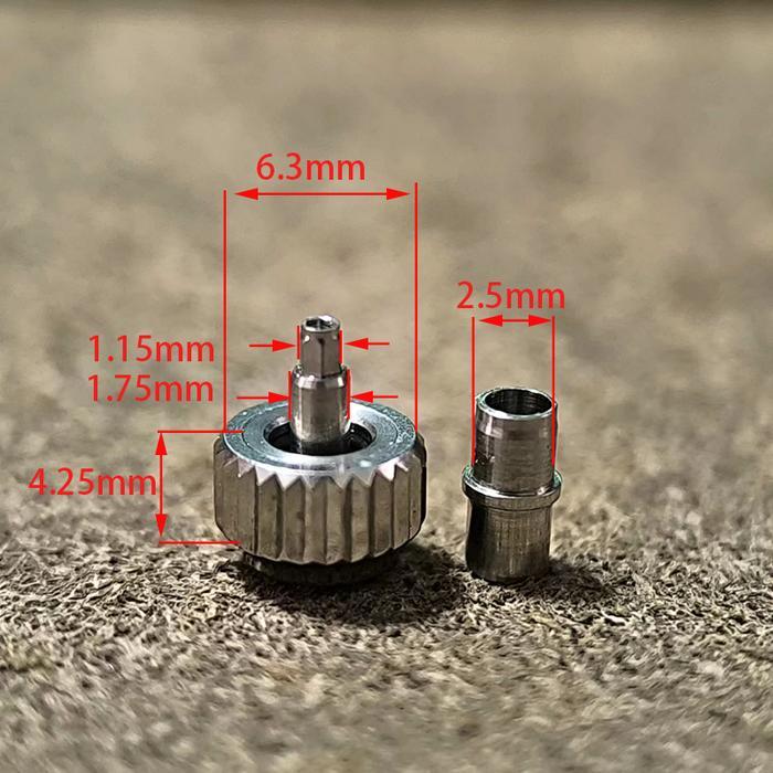 Aksesoris Jam Tangan Used for Omega watches all steel head crown adjustment time button diameter
