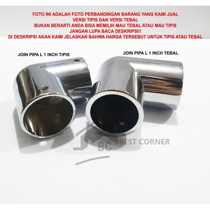 Join Pipa / Sambungan Pipa L 1 Inch